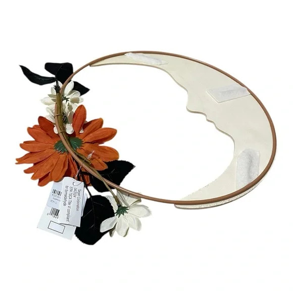 Target Wooden Crescent Moon Floral Wreath - Picture 9 of 11